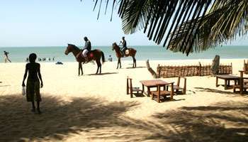 Les plages sénégalaises, comme ici à Mbour, n'attirent plus autant.