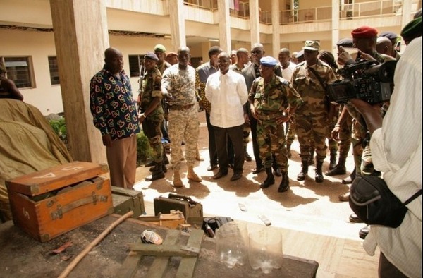 [PHOTOS] ARMES LOURDES DE (LAURENT GBAGBO) SAISIES A LA RÉSIDENCE FELIX HOUPHOUET BOIGNY DE YAMOUSSOUKRO