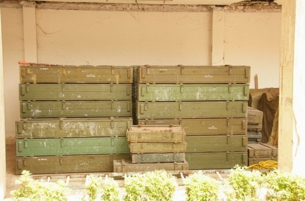 [PHOTOS] ARMES LOURDES DE (LAURENT GBAGBO) SAISIES A LA RÉSIDENCE FELIX HOUPHOUET BOIGNY DE YAMOUSSOUKRO