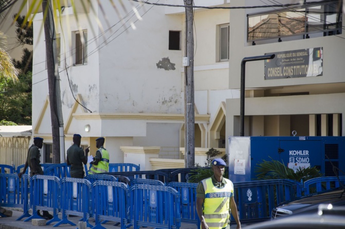 Conseil Constitutionnel : Un impressionnant dispositif sécuritaire attend les partisans de Karim et de Khalifa