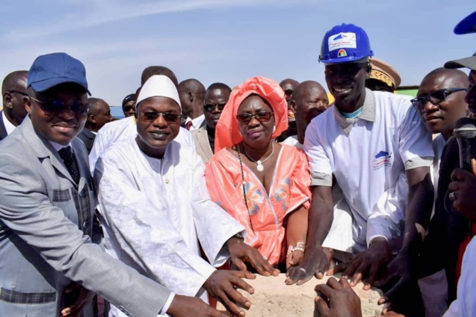 Joal Fadiouth : Pose de la première pierre de l'aire de transformation de Tann par le Ministre Oumar Guèye