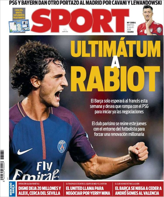 Rabiot à Barcelone dès janvier ?