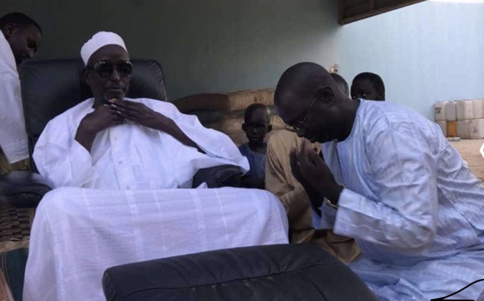 Photos : Pape Diogaye Faye, le DG de Direct info s’affiche avec son marabout Serigne Cheikh Saliou Mbacké