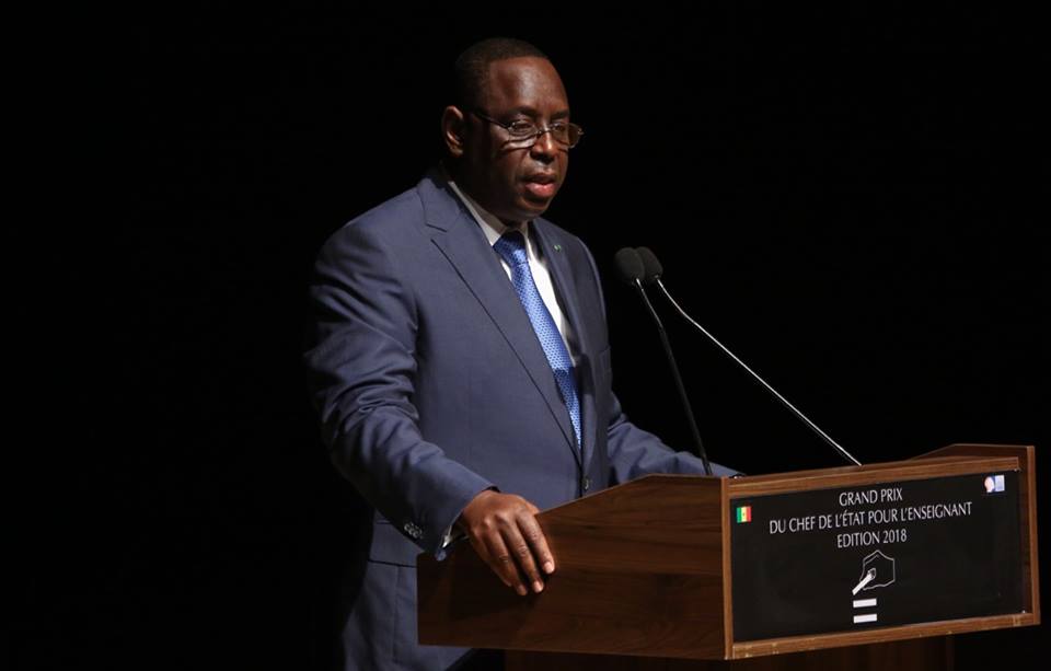 Photos: Macky Sall a remis le Grand Prix du Chef de l’Etat pour l’Enseignant 2018