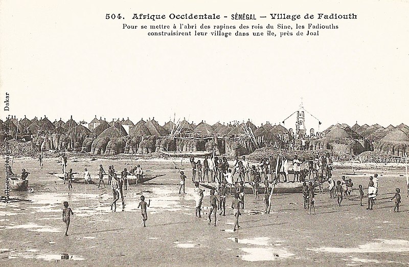 Carte postale - Sénégal : Fadiouth dans les temps anciens