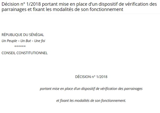 Vérification de parrainage : voici comment procède le Conseil constitutionnel Vérification de parrainage : voici comment procède le Conseil constitutionnel