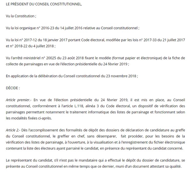 Vérification de parrainage : voici comment procède le Conseil constitutionnel