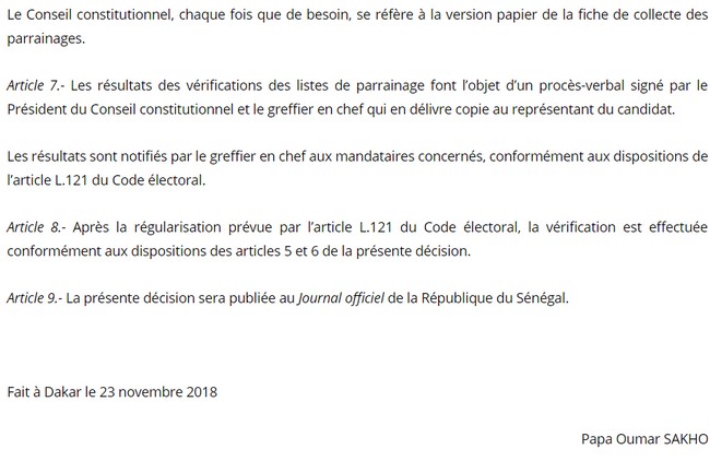 Vérification de parrainage : voici comment procède le Conseil constitutionnel