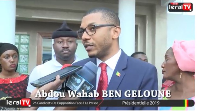 Vérification des parrainages : Abdou Wahab Ben Geloune demande « aux sages du conseil constitutionnel d’accepter qu’ils se sont trompés »