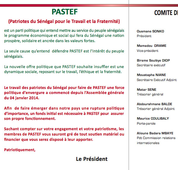 Mais Sonko ne s’en arrête pas là. Toujours pour brouiller les pistes, parce que conscient de la bourde commise pour la création de MERCALEX, Sonko fait signer alors un protocole d’accord entre MERCALEX et AB PARTNERS pour lui refiler le dossier. Et figurez-vous que le gérant de AB PARTNERS n’est autre que Abdourahmane Balde, le Trésorier Général Adjoint du parti Pastef. Cela n’a pas empêché à ce dernier de sortir un communiqué pour affirmer qu’il n’a aucun lien économique ou politique avec Ousmane Sonko. De qui se moque-t-on ?