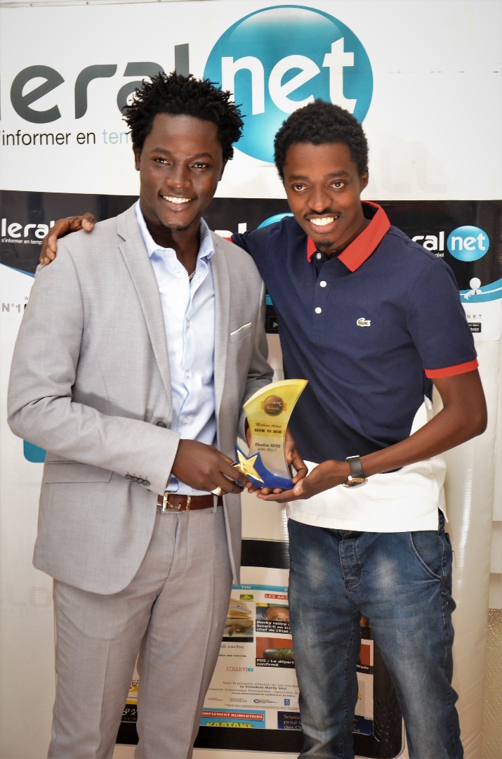 LERAL AWARDS : Remise du trophée du "Meilleur Acteur de l'année 2018" à Khadim Sène alias "Billy" de la Série "Pod et Marichou"