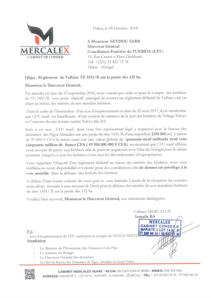 Audio : l'intégralité de l'enregistrement de la «réunion de travail» entre Ousmane Sonko et les héritiers du TF1451R