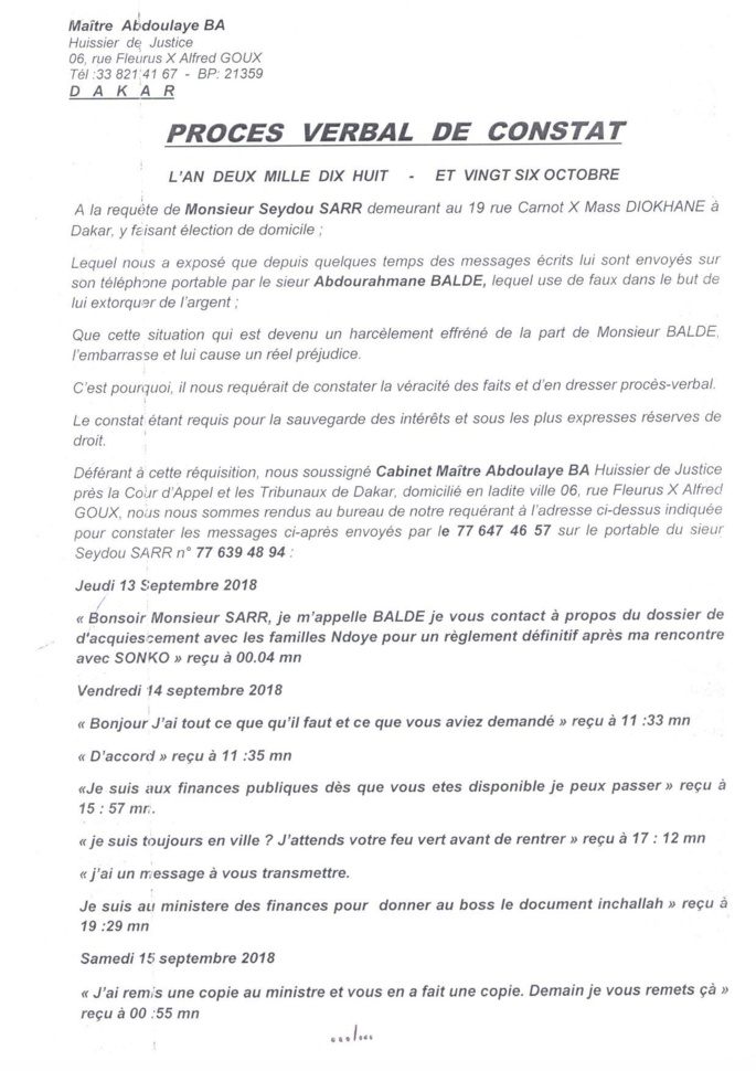 Audio : l'intégralité de l'enregistrement de la «réunion de travail» entre Ousmane Sonko et les héritiers du TF1451R