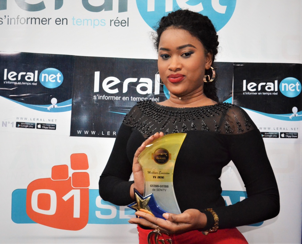 La Sentv remporte deux trophées aux Leral Awards : Safia Diatta, "Meilleure Présentatrice", Guiss-Guiss, "Meilleure émission"