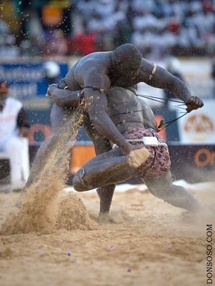 Meeting international de Dakar : des lutteurs sur la piste