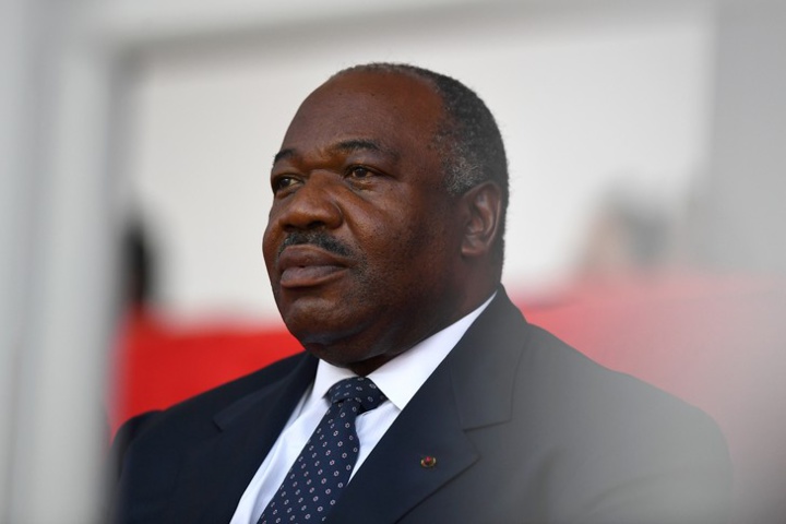 Le président gabonais Ali Bongo Ondimba, lors d'une cérémonie le 5 février 2017 à Libreville. / AFP/Archives