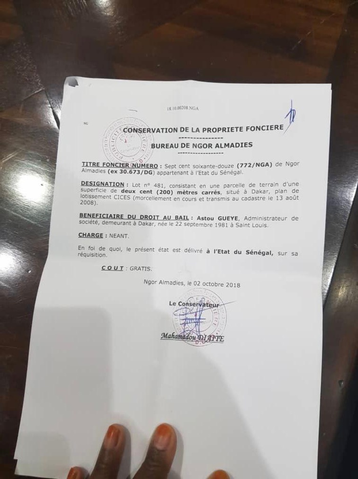 Les droits réels de l'immeuble de Ousmane Sonko évalués à 300 millions FCFA (documents) Les droits réels de l'immeuble de Ousmane Sonko évalués à 300 millions FCFA (documents)