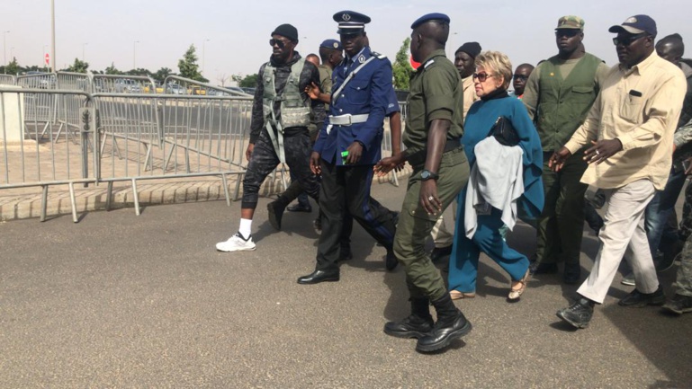 L’arrivée de Viviane Wade à l’Aéroport International Blaise Diagne