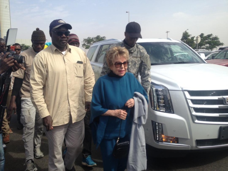 L’arrivée de Viviane Wade à l’Aéroport International Blaise Diagne