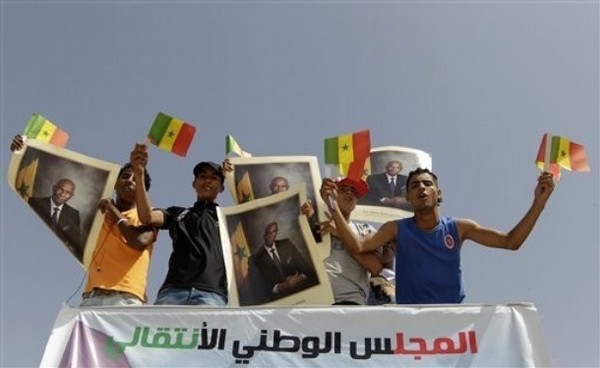 Photos : Abdoulaye Wade et ses amis rebelles de  Benghazi.