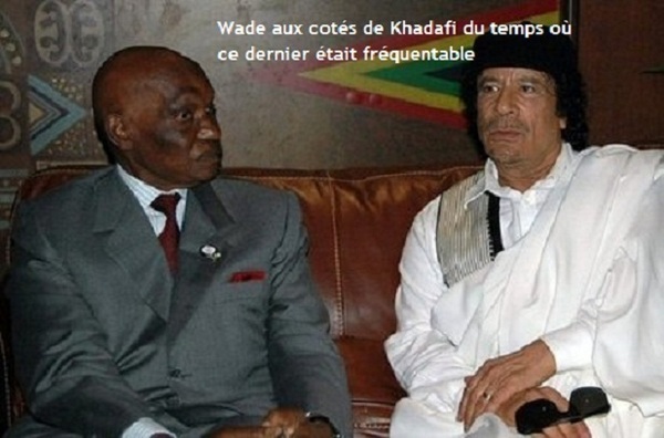 Pour avoir le prix Nobel de la paix Wade attaque  son ancien ami Khadafi