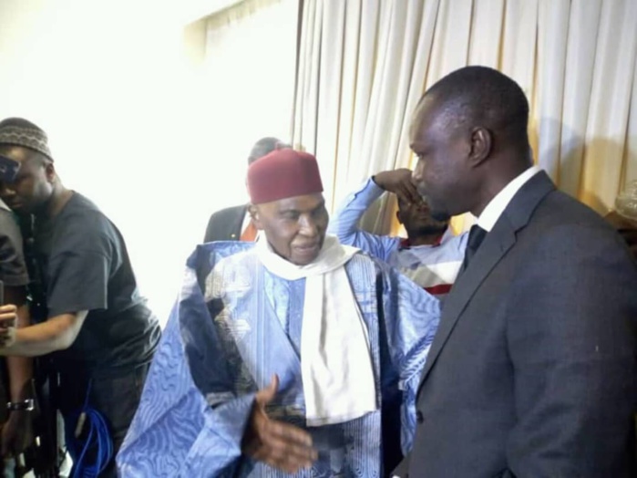 Les premières images de la rencontre Wade et Sonko