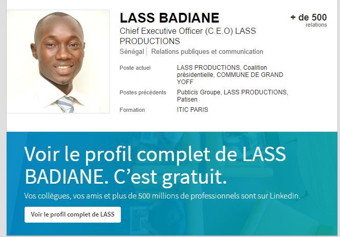 Lansana Badiane, « l’escroc virtuel » qui fait trembler les régies publicitaires de Dakar.