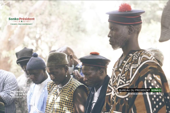 Photos : Le Roi d'Elinkine a reçu Ousmane Sonko 