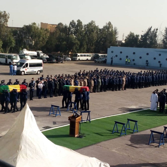Dernier hommage de la Nation aux quatre gendarmes morts dans un accident