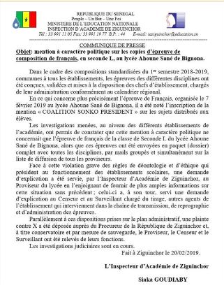 PHOTOS - Lycée Ahoune Sané de Bignona : Ces documents qui ont perdu l’administration PHOTOS - Lycée Ahoune Sané de Bignona : Ces documents qui ont perdu l’administration
