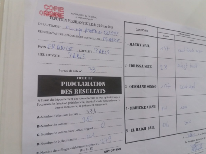 PHOTOS:  Macky Sall légèrement en tête à Paris suivi de Sonko