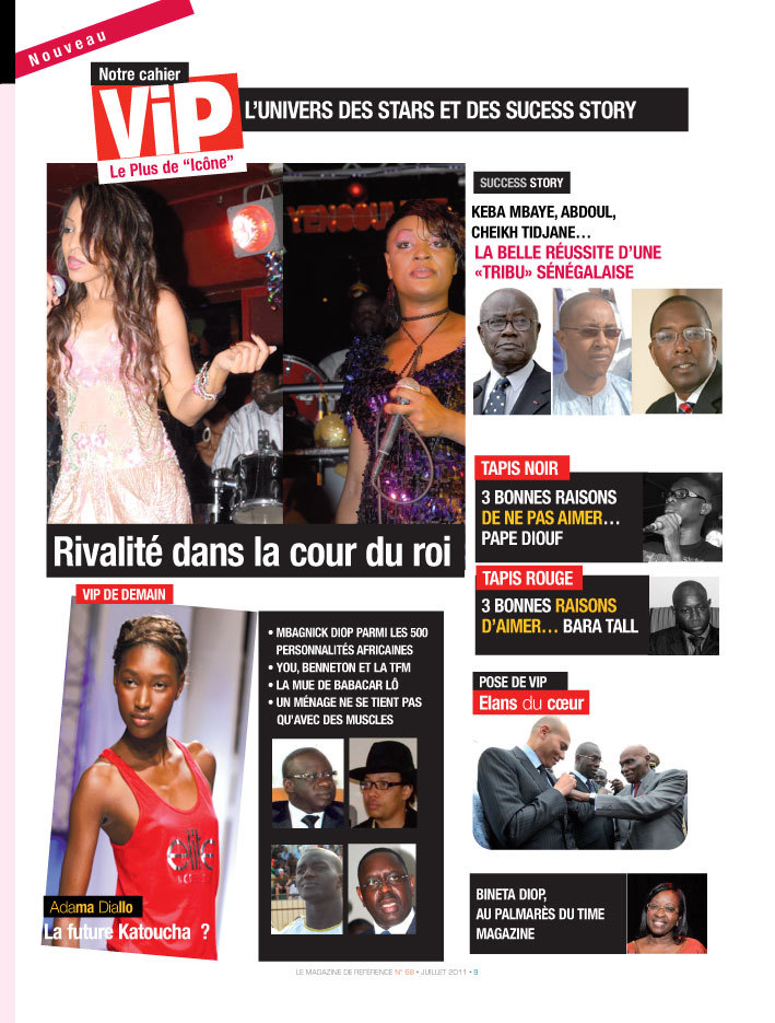 SOMMAIRE ICONE ET VIP N°68