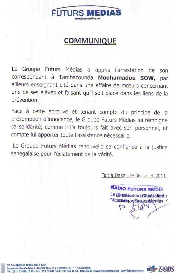 Un journaliste de RFM et de l'Observateur arrêté pour viol