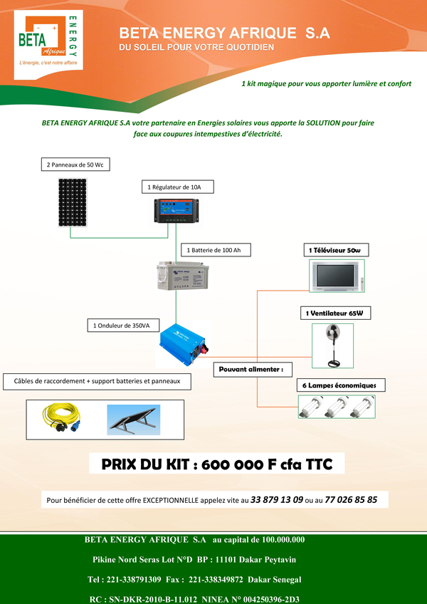 1 kit magique pour vous apporter lumière et confort  