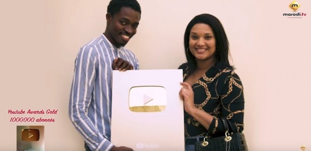 Marodi Tv gagne le Trophée Or de Youtube