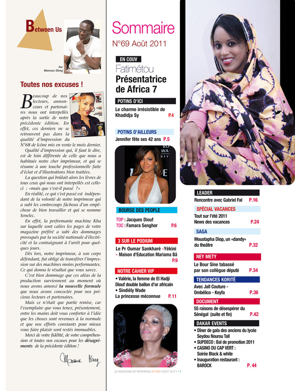 SOMMAIRE ICONE ET VIP N°69