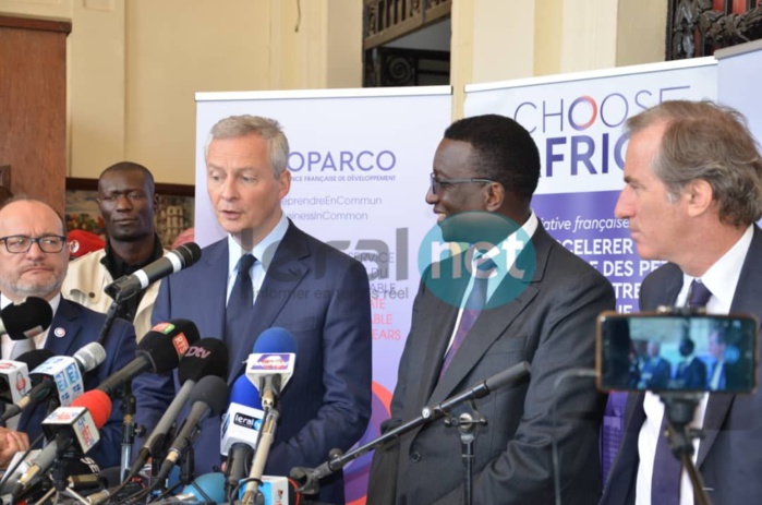 PHOTOS - Lancement du programme "Choose Africa", par Bruno Le Maire et Amadou Bâ, ministre de l'Economie et des Finances de la France et du Sénégal