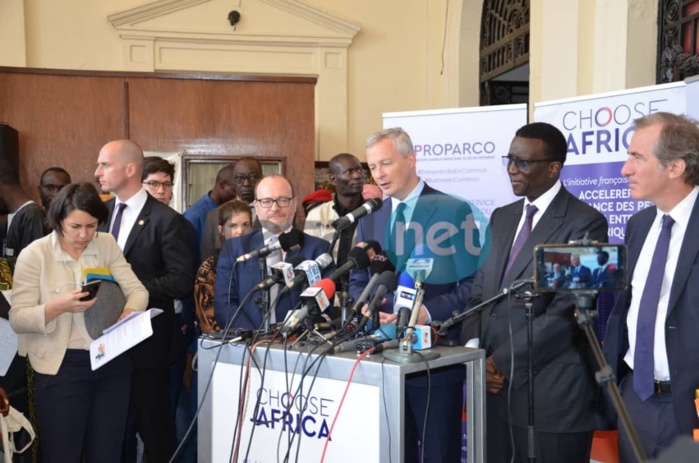 PHOTOS - Lancement du programme "Choose Africa", par Bruno Le Maire et Amadou Bâ, ministre de l'Economie et des Finances de la France et du Sénégal