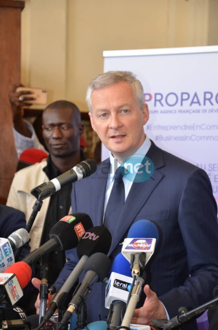 PHOTOS - Lancement du programme "Choose Africa", par Bruno Le Maire et Amadou Bâ, ministre de l'Economie et des Finances de la France et du Sénégal
