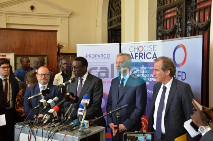 PHOTOS - Lancement du programme "Choose Africa", par Bruno Le Maire et Amadou Bâ, ministre de l'Economie et des Finances de la France et du Sénégal
