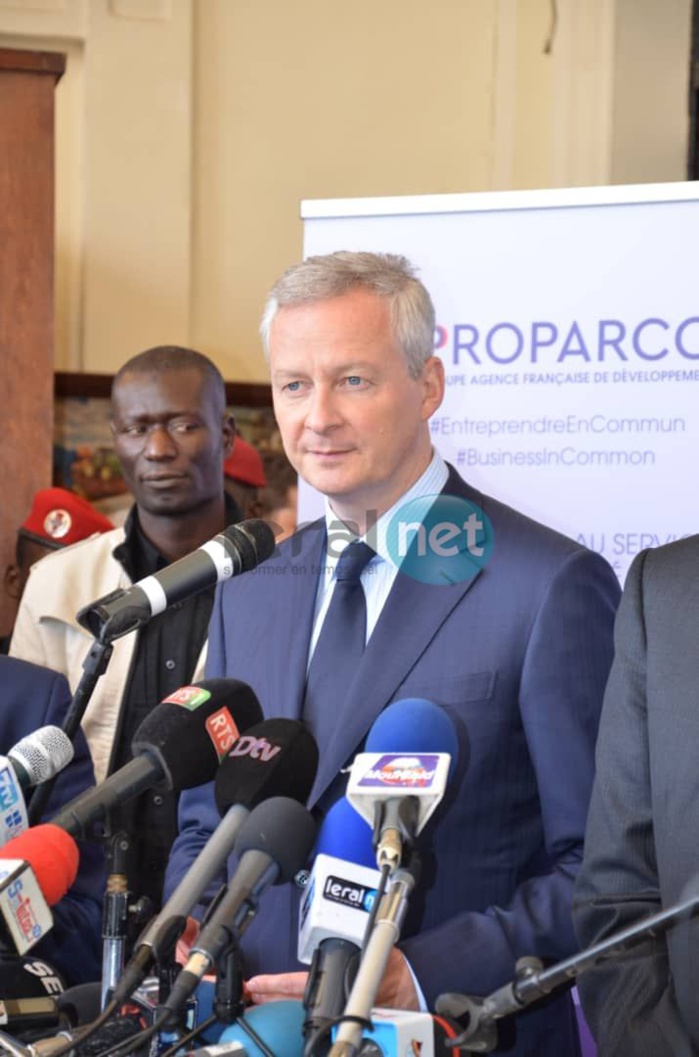 PHOTOS - Lancement du programme "Choose Africa", par Bruno Le Maire et Amadou Bâ, ministre de l'Economie et des Finances de la France et du Sénégal
