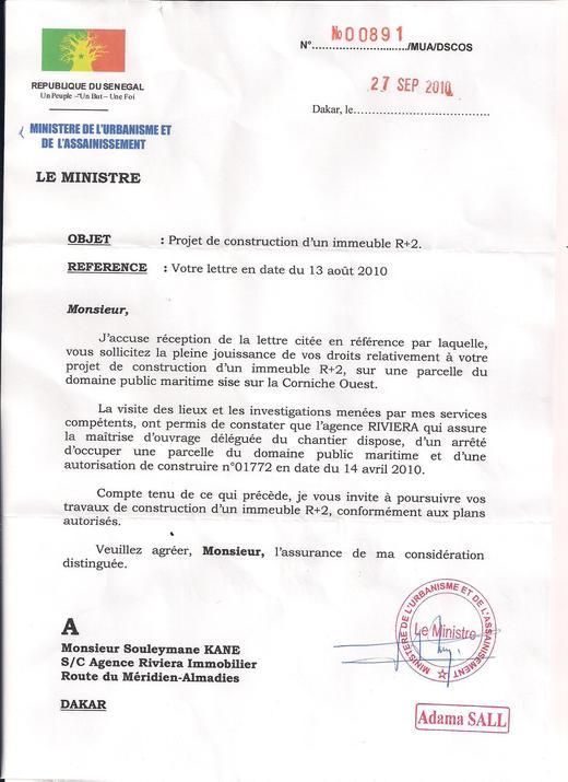 [Documents] Pourquoi le ministre Adama SALL  a été limogé ? 
