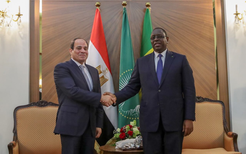 PHOTOS - Rencontre avec S.E. Abdel Fattah Al-Sissi au Palais de la République suivie d'un dîner de travail