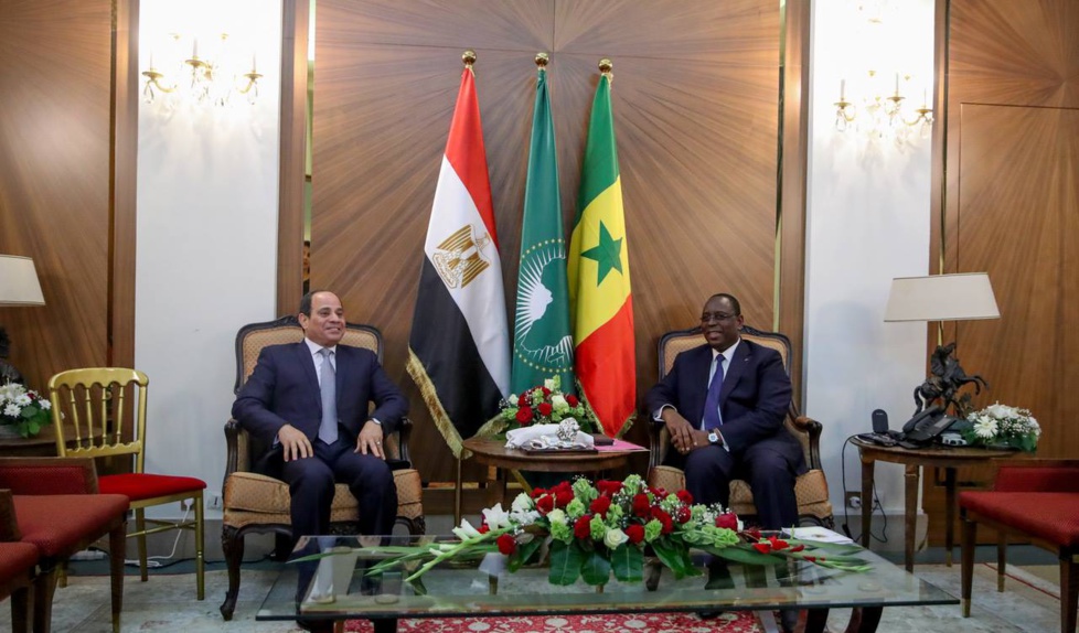 PHOTOS - Rencontre avec S.E. Abdel Fattah Al-Sissi au Palais de la République suivie d'un dîner de travail