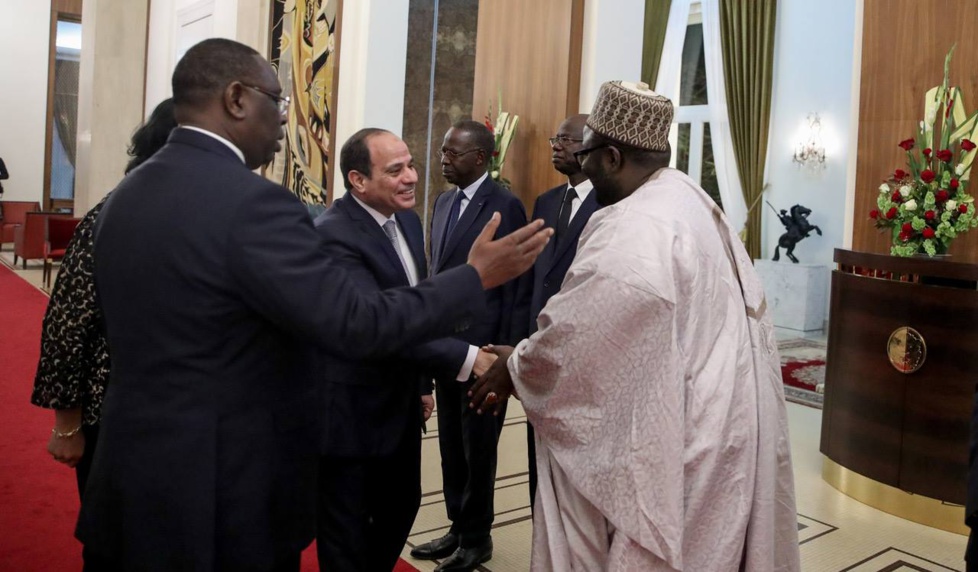 PHOTOS - Rencontre avec S.E. Abdel Fattah Al-Sissi au Palais de la République suivie d'un dîner de travail
