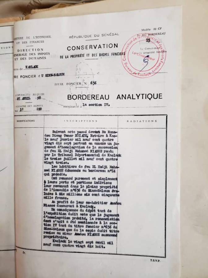 Affaire de la maison de Sidy Lamine : Les précisions de Ahmed Khalifa Niasse (documents)