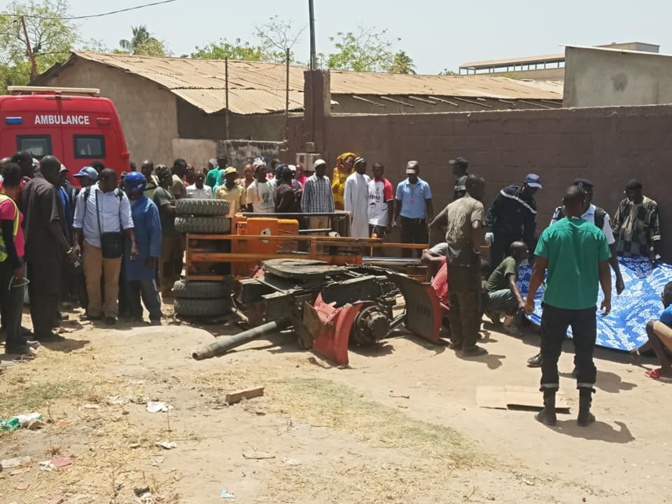 Accident à Santhiaba de Ziguinchor: Un pan de remorque tue un mécanicien vendeur de pièces détachées