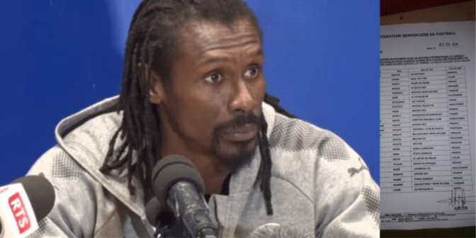 Can 2019 : Aliou Cissé publie sa liste le 31 mai