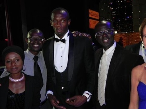 Photos : La journaliste Maty Trois Pomme a rencontré le champion du monde Usain Bolt