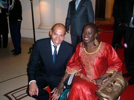 [ PHOTO ] Karim Wade et la chanteuse Suzanne Kamara